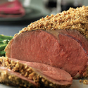 Ribeye Roast w/ Dijon Crust and Roasted Green Beans
